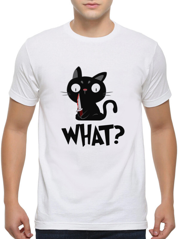 

Футболка мужская DreamShirts Studio Котик убийца с ножом WHAT CAT-753015-2 белая XS, Белый, Котик убийца с ножом WHAT CAT-753015-2