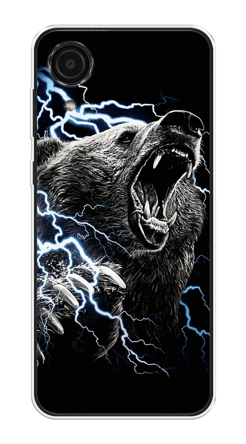 

Чехол на Samsung Galaxy A03 Core "Гроза и медведь", Черный;серый;серебристый, 2104750-1