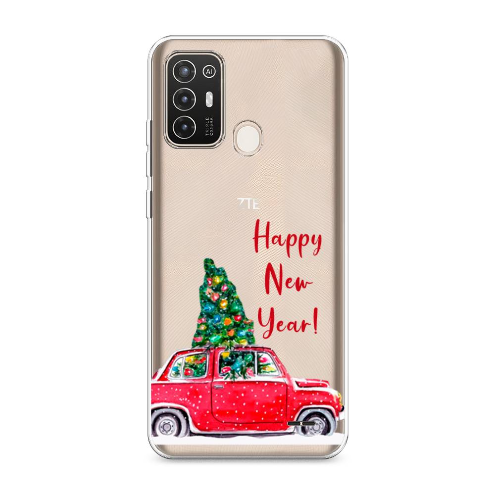 

Чехол на ZTE Blade A52 "Happy New Year", Красный;зеленый, 136250-5