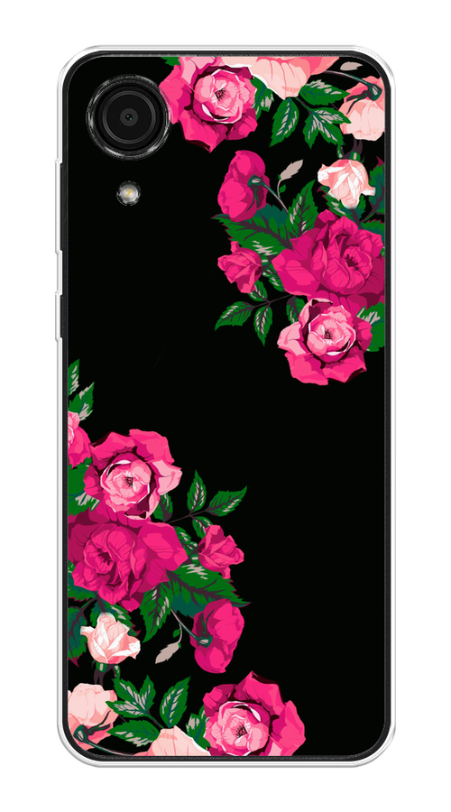 

Чехол на Samsung Galaxy A03 Core "Розы фуксия", Черный;розовый;зеленый, 2104750-1