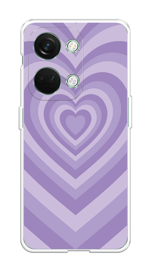 

Чехол на OnePlus Nord 3 "Violet heart latte", Фиолетовый, 154050-1