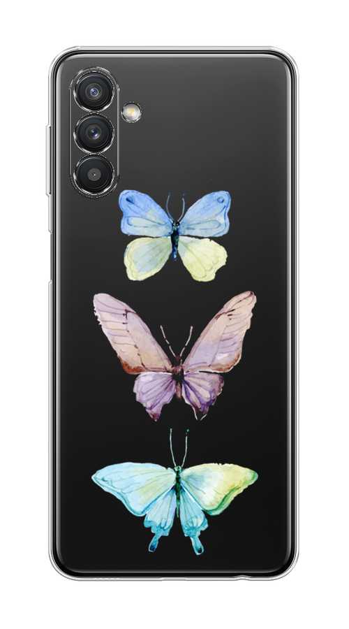 

Чехол на Samsung Galaxy A13 5G/A04s "Акварельные бабочки", Бирюзовый;розовый, 2104150-1