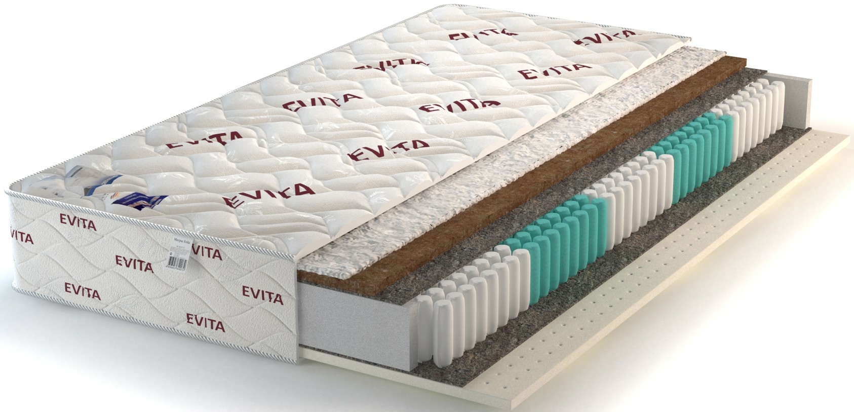 

Матрас Evita Fresh 120x195, Белый, Fresh