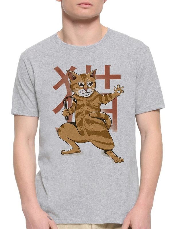 

Футболка мужская DreamShirts Studio Котик Ниндзя CAT-120964g-2 серая XL, Серый, Котик Ниндзя CAT-120964g-2