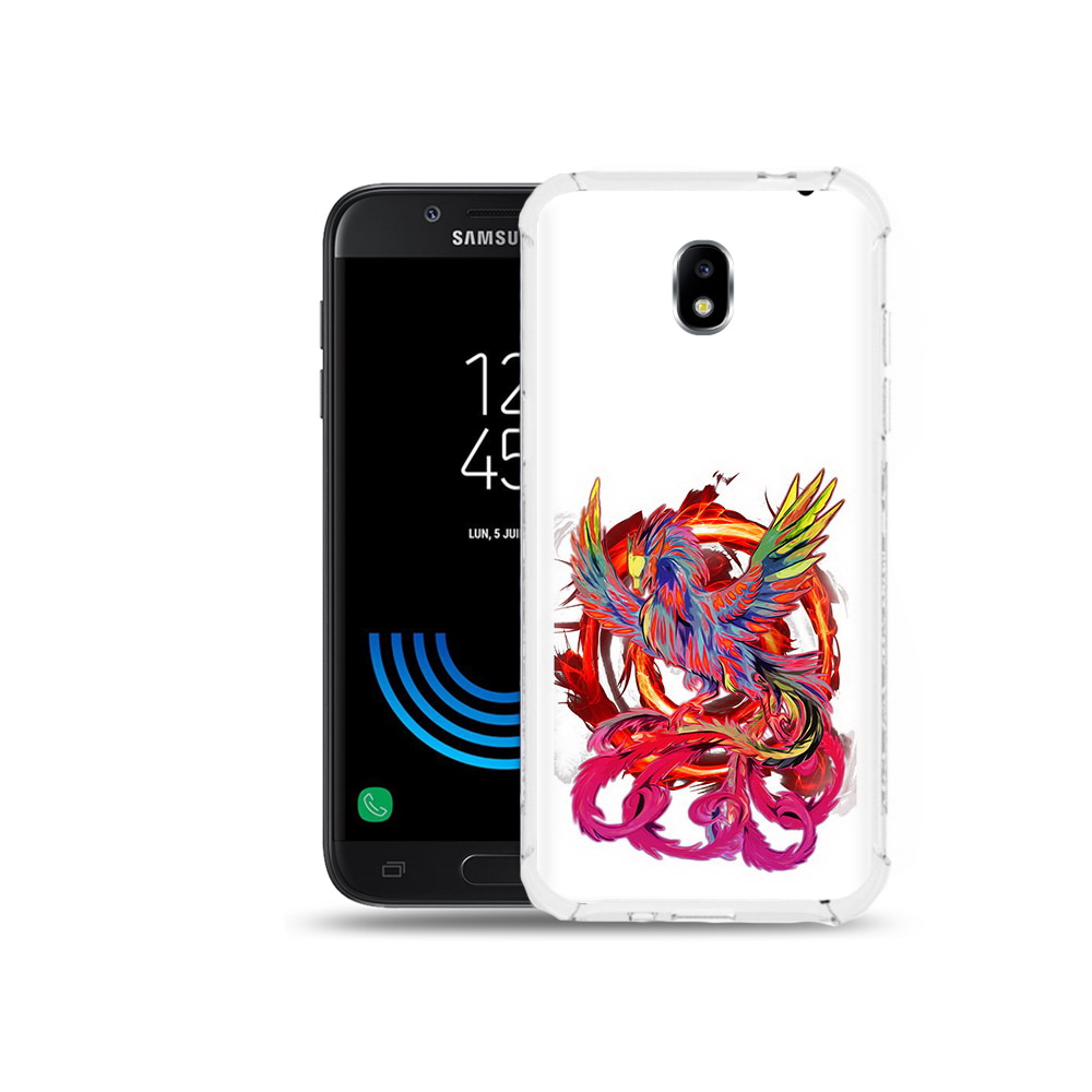 

Чехол MyPads Tocco для Samsung Galaxy J5 (2017) красочный феникс, Прозрачный, Tocco