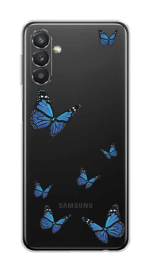 

Чехол на Samsung Galaxy A13 5G/A04s "Blue butterflies", Синий;черный, 2104150-1