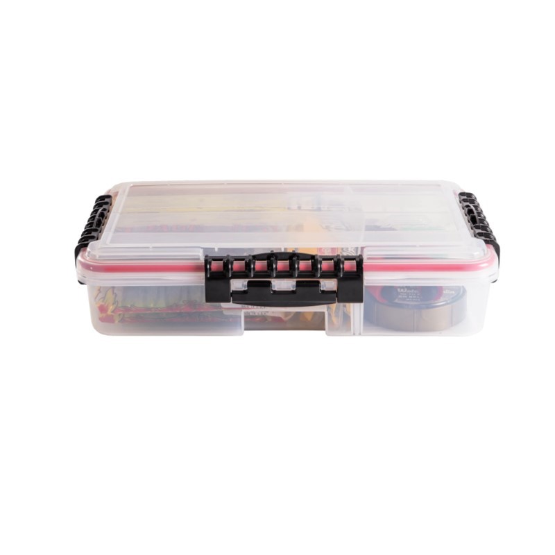 

Коробка Plano 374110 Wproof 1-4 Adj Clear W Blk Latch (35.6cm x 22.6cm x 7.6cm)