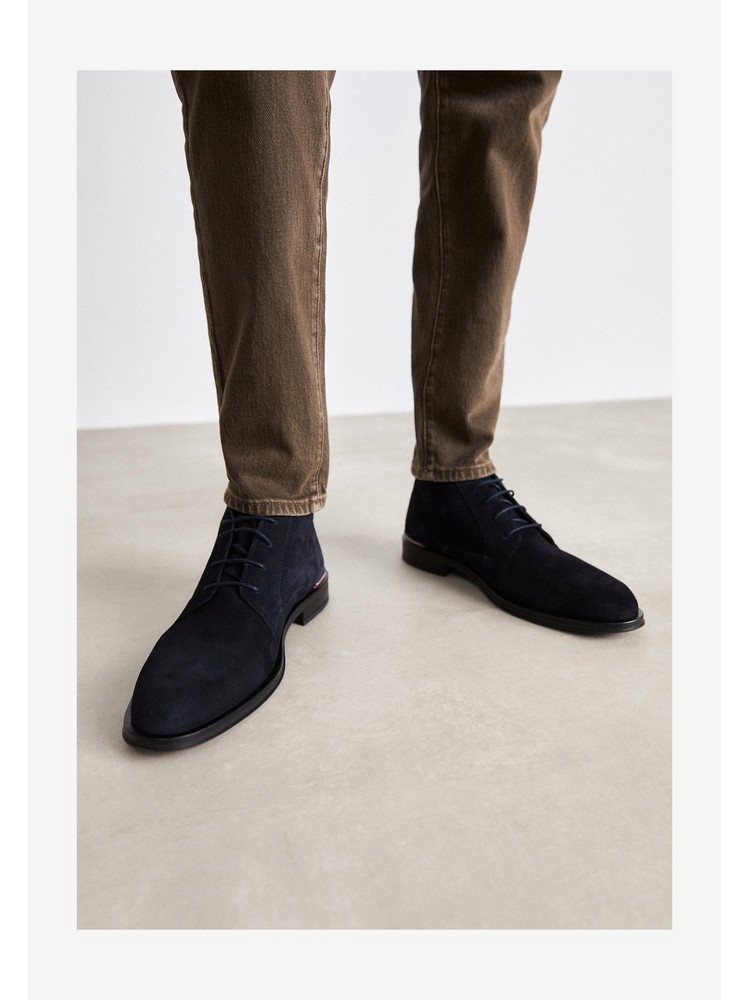 

Ботинки мужские Tommy Hilfiger TO112K058 синие 40 EU, Синий, TO112K058