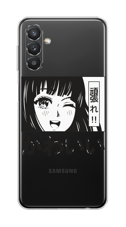 

Чехол на Samsung Galaxy A13 5G/A04s "Cute anime girl", Черный;серый;прозрачный;белый, 2104150-1