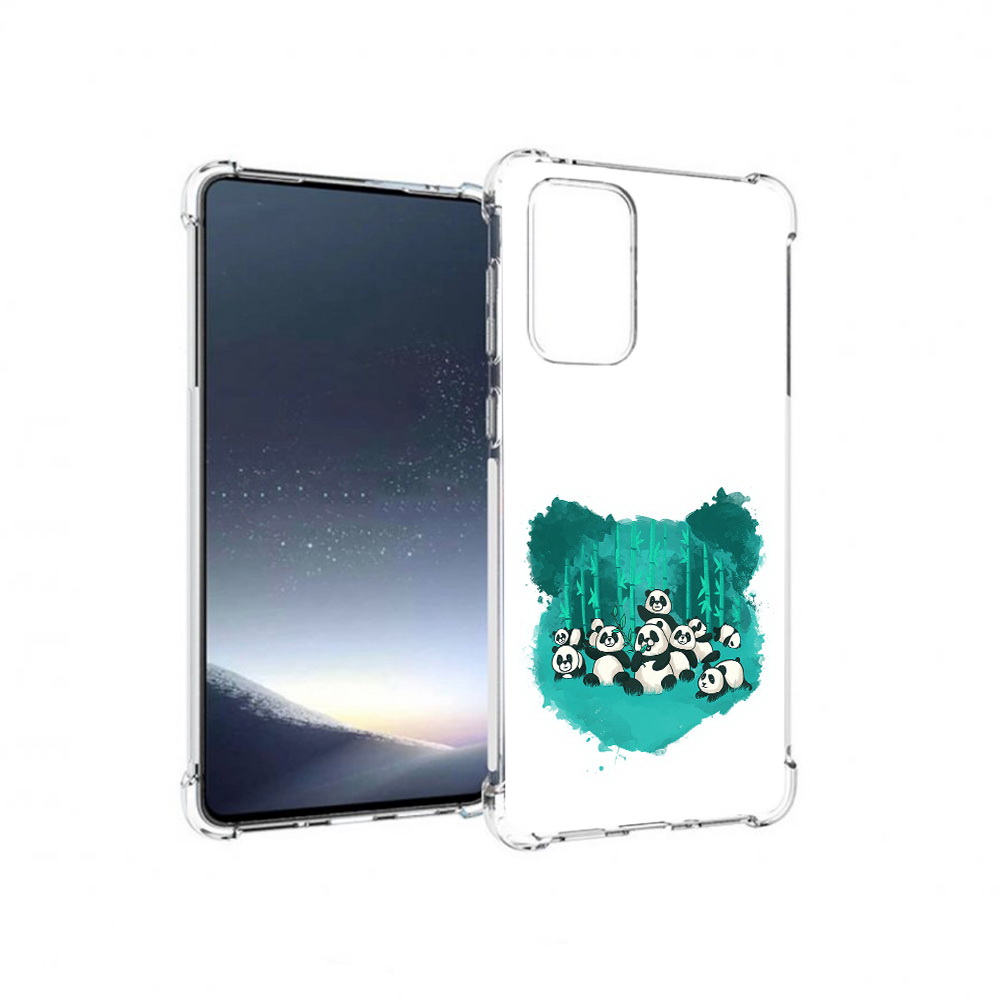 

Чехол MyPads Tocco для Samsung Galaxy A73 нарисованные панды (PT226913.548.508), Прозрачный, Tocco