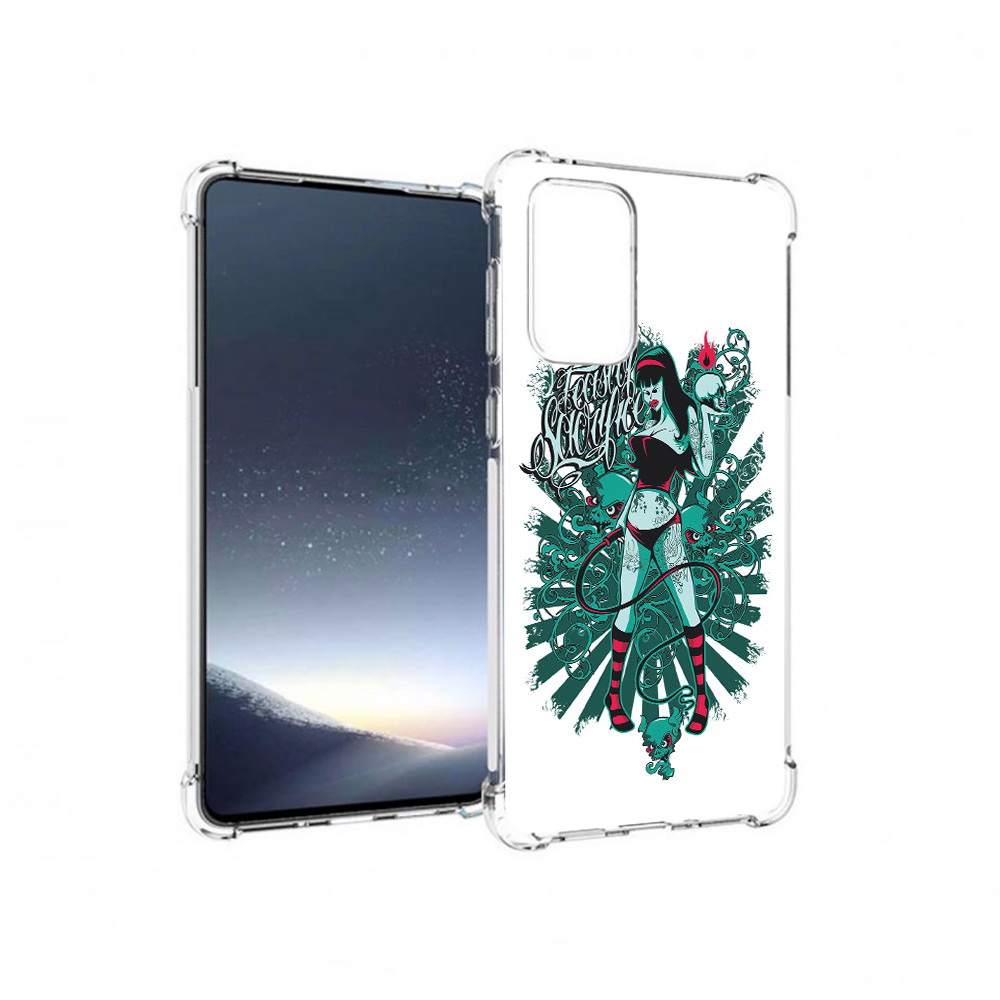 

Чехол MyPads Tocco для Samsung Galaxy A73 нарисованная девушка в татуировках, Прозрачный, Tocco