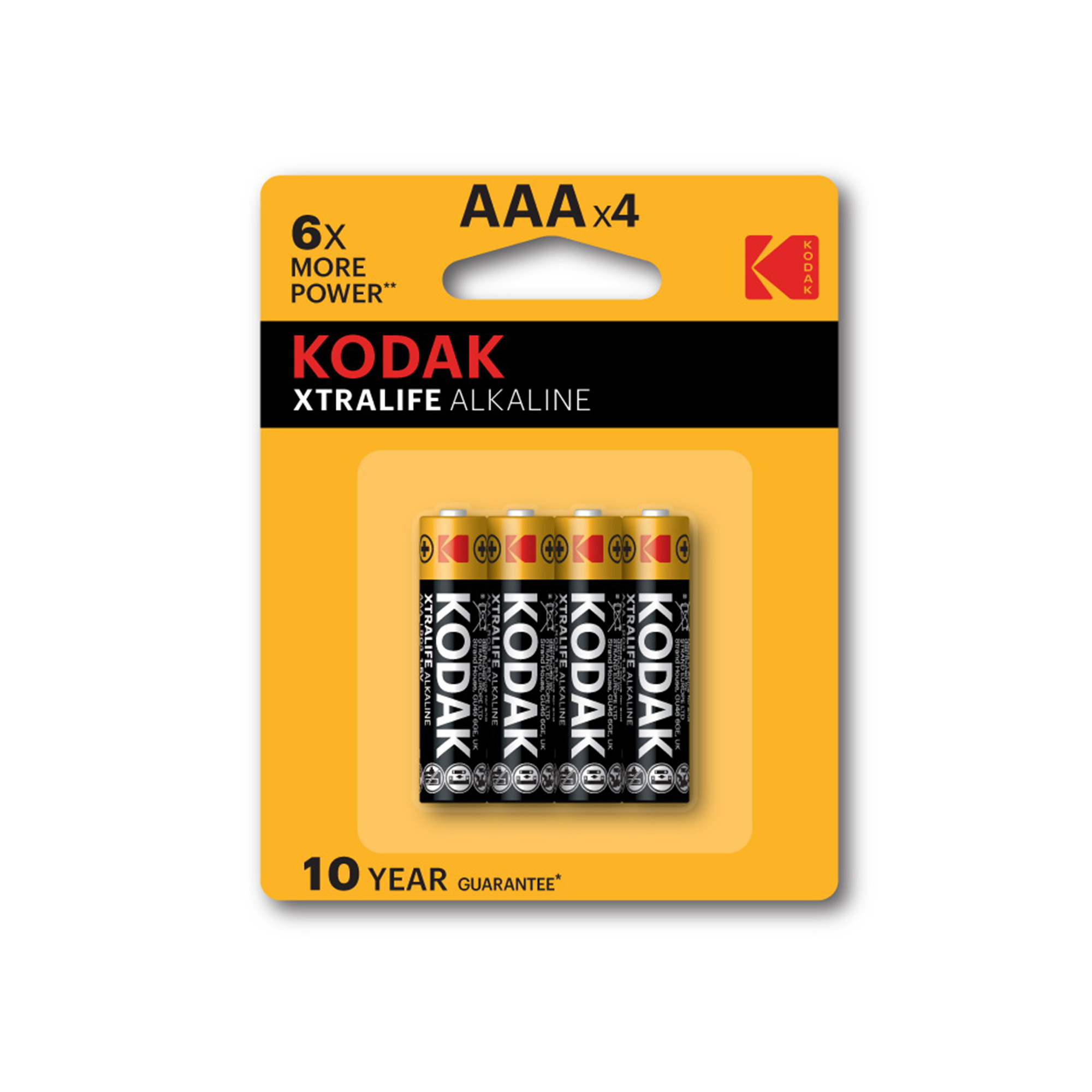 Батарейки Kodak AAA LR03-4BL XTRALIFE Alkaline по 4шт