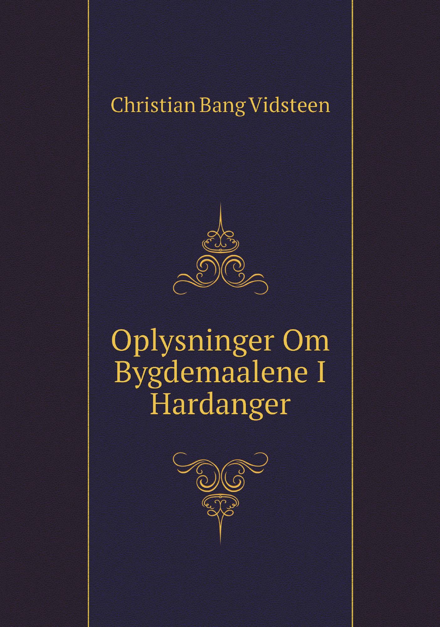 

Oplysninger Om Bygdemaalene I Hardanger