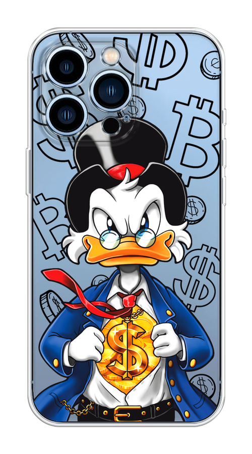 

Чехол на Apple iPhone 13 Pro "Scrooge Goldman", Черный;белый;синий, 14350-1