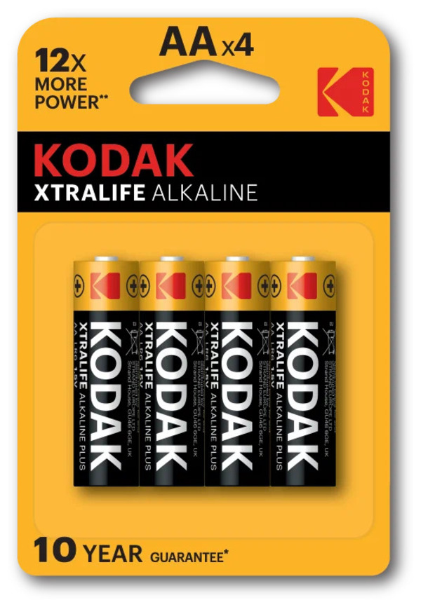 

Батарейки Kodak AA LR6-4BL XTRALIFE Alkaline по 4шт