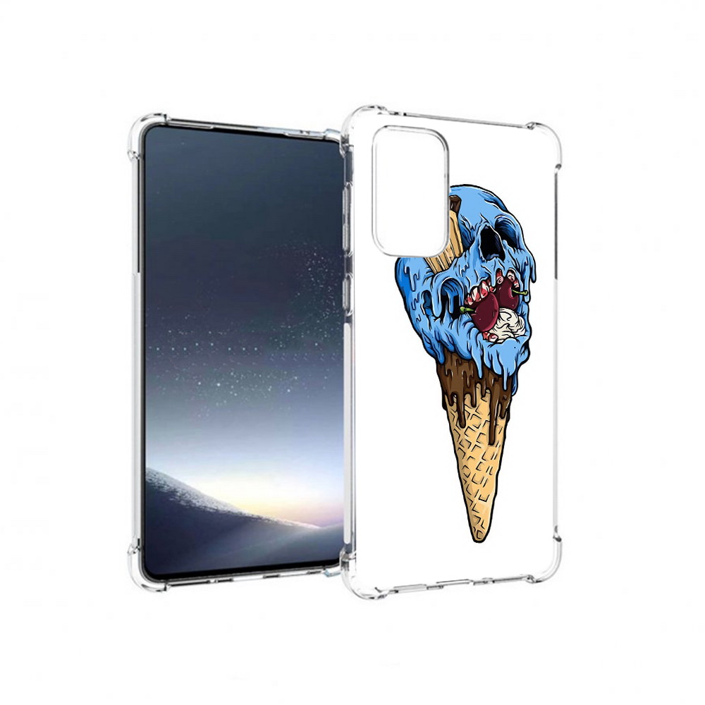 

Чехол MyPads Tocco для Samsung Galaxy A73 мороженное череп (PT226913.548.484), Прозрачный, Tocco