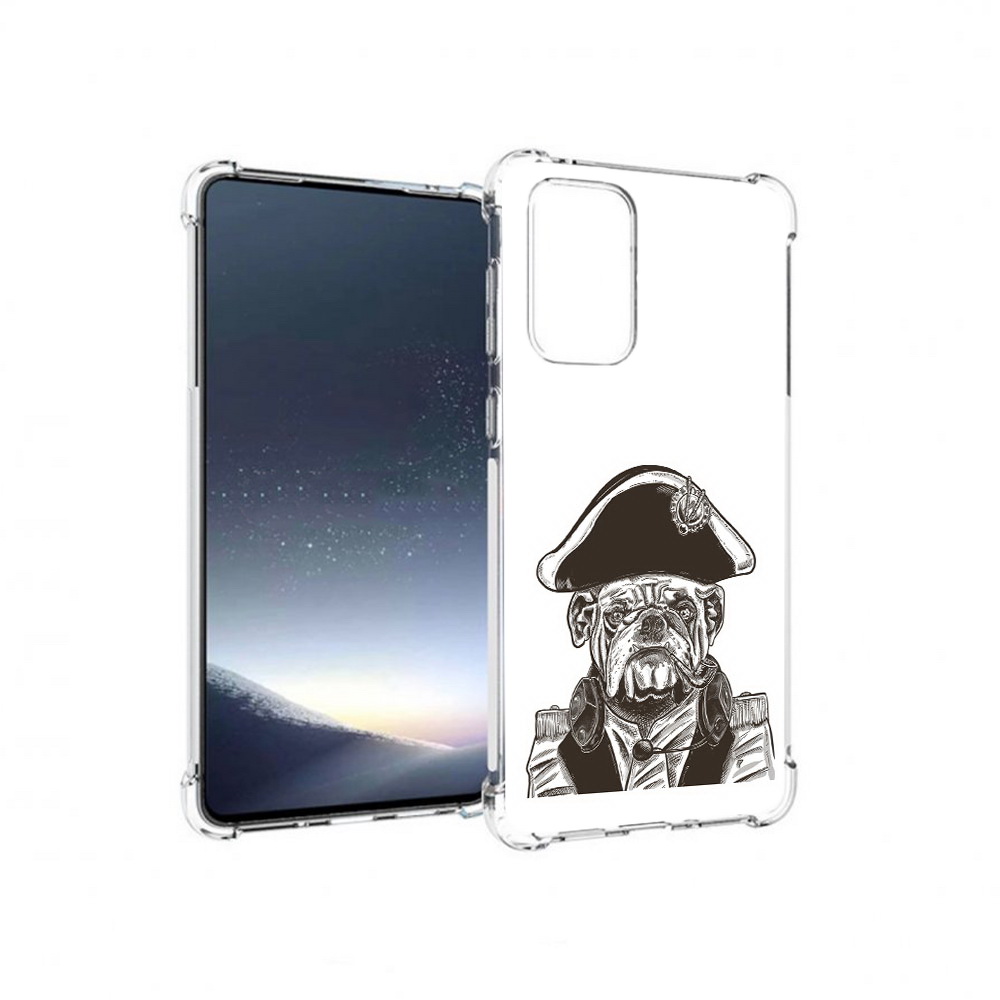 

Чехол MyPads Tocco для Samsung Galaxy A73 мопс генерал (PT226913.548.483), Прозрачный, Tocco
