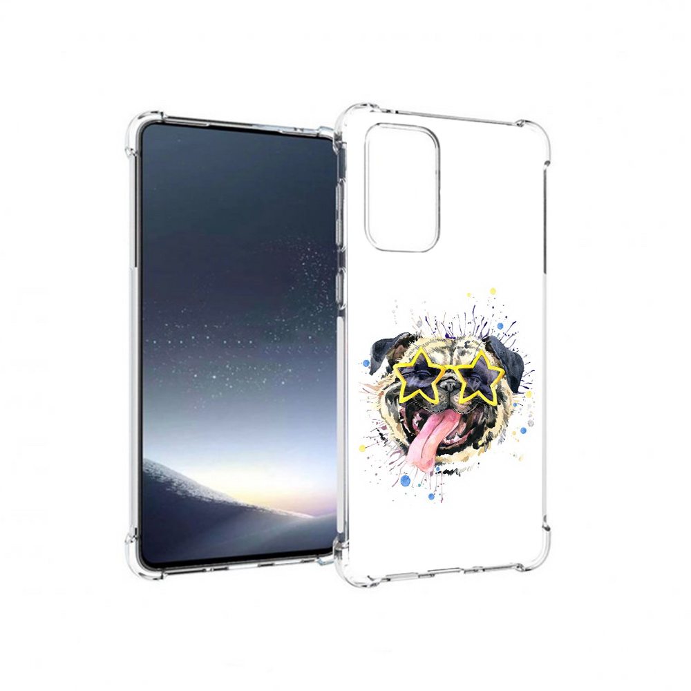 

Чехол MyPads Tocco для Samsung Galaxy A73 мопс боксер (PT226913.548.482), Прозрачный, Tocco