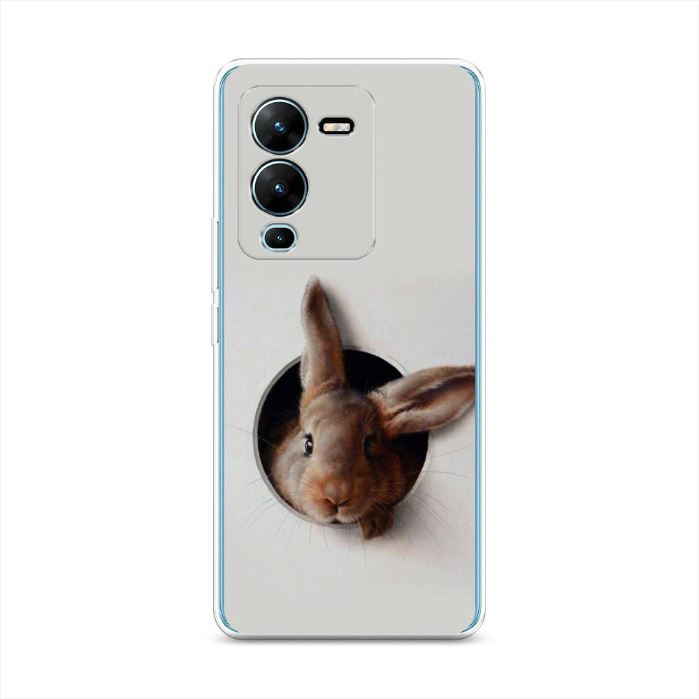 

Чехол на Vivo V25 Pro 5G "Любопытный кролик", Серый;коричневый, 267450-1
