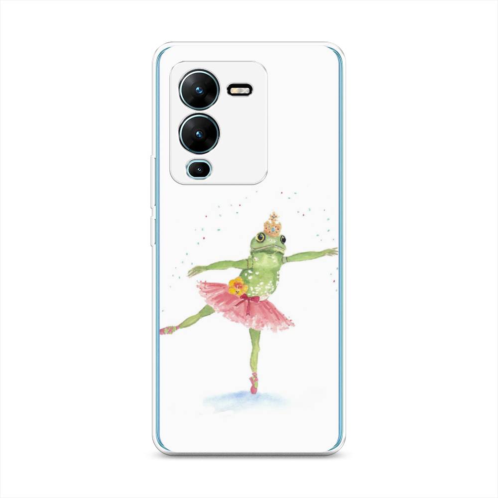 

Чехол на Vivo V25 Pro 5G "Лягушка-балерина", Зеленый, 267450-4
