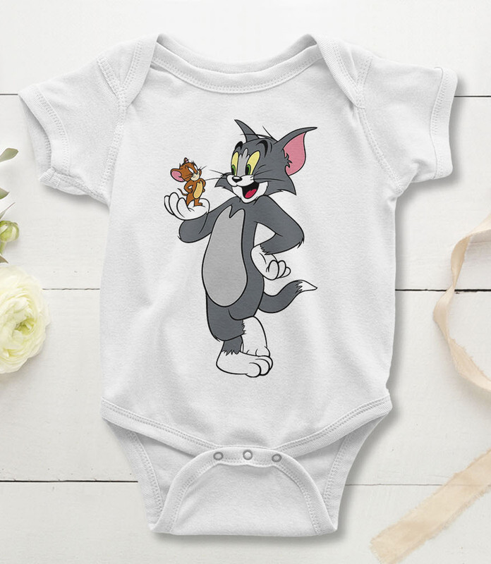 

Боди детское WILD CHILD Котик Том и мышка, цв.белый р.68, Котик Том и мышка