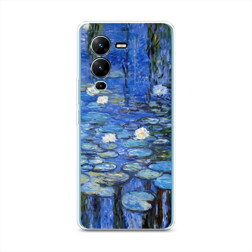 

Чехол на Vivo V25 Pro 5G "Нарисованный пруд", Синий;зеленый, 267450-4