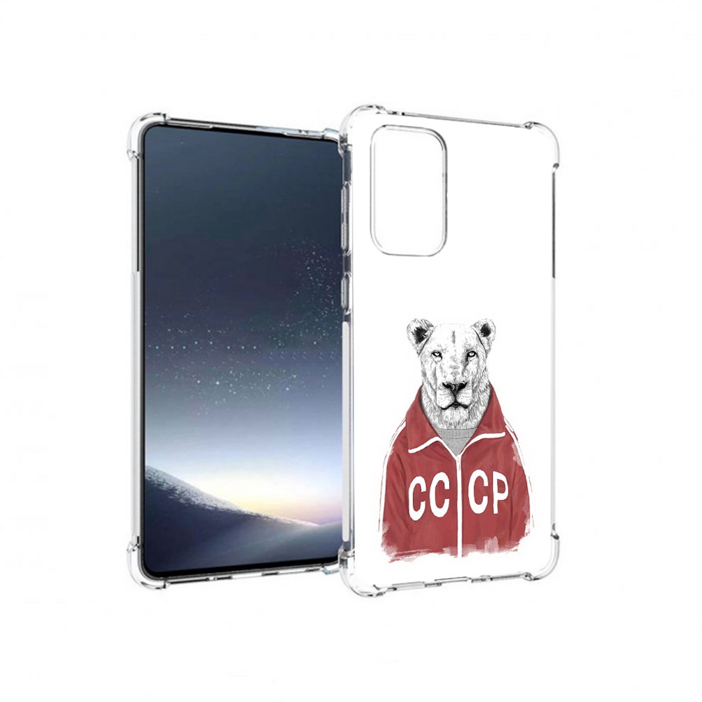 

Чехол MyPads Tocco для Samsung Galaxy A73 львица ссср (PT226913.548.450), Прозрачный, Tocco