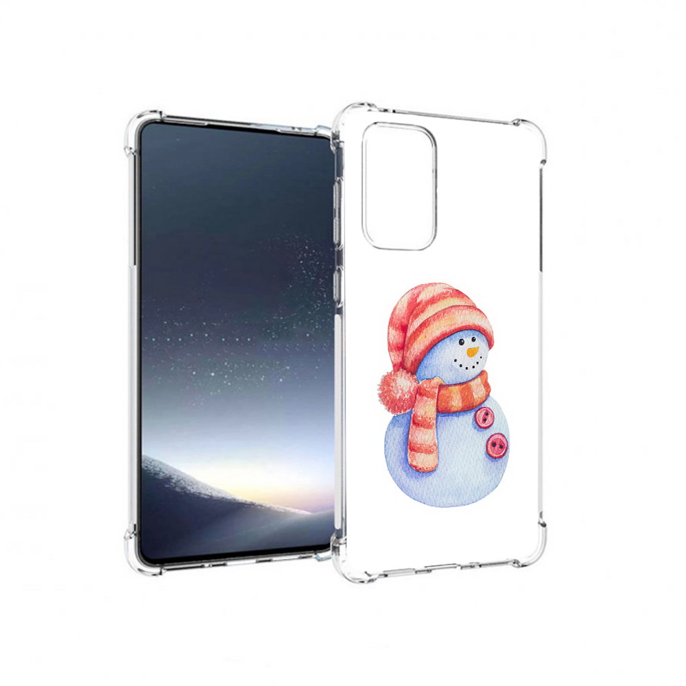 

Чехол MyPads Tocco для Samsung Galaxy A73 Веселый снеговик (PT226913.548.44), Прозрачный, Tocco