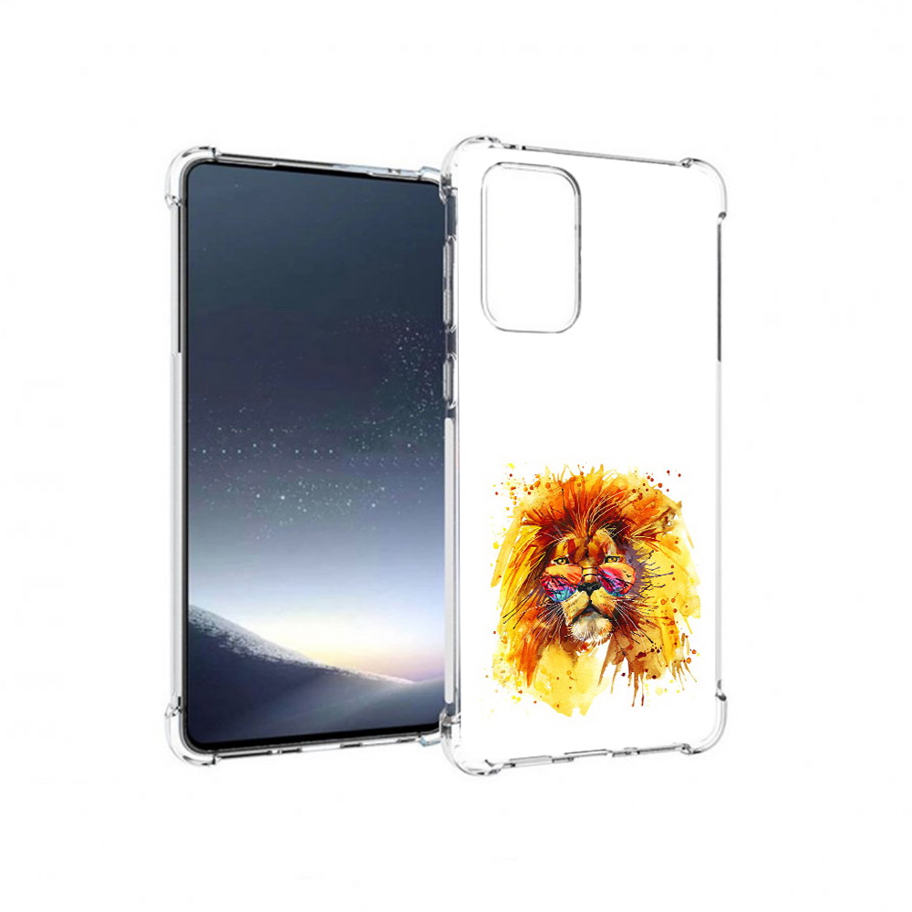 

Чехол MyPads Tocco для Samsung Galaxy A73 лев в очках (PT226913.548.436), Прозрачный, Tocco