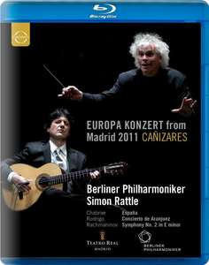 

EUROPA-KONZERT 2011 - CHABRIER, E. / RODRIGO, J. / RACHMANINOV, S. (Rattle), 1 Blu-ray