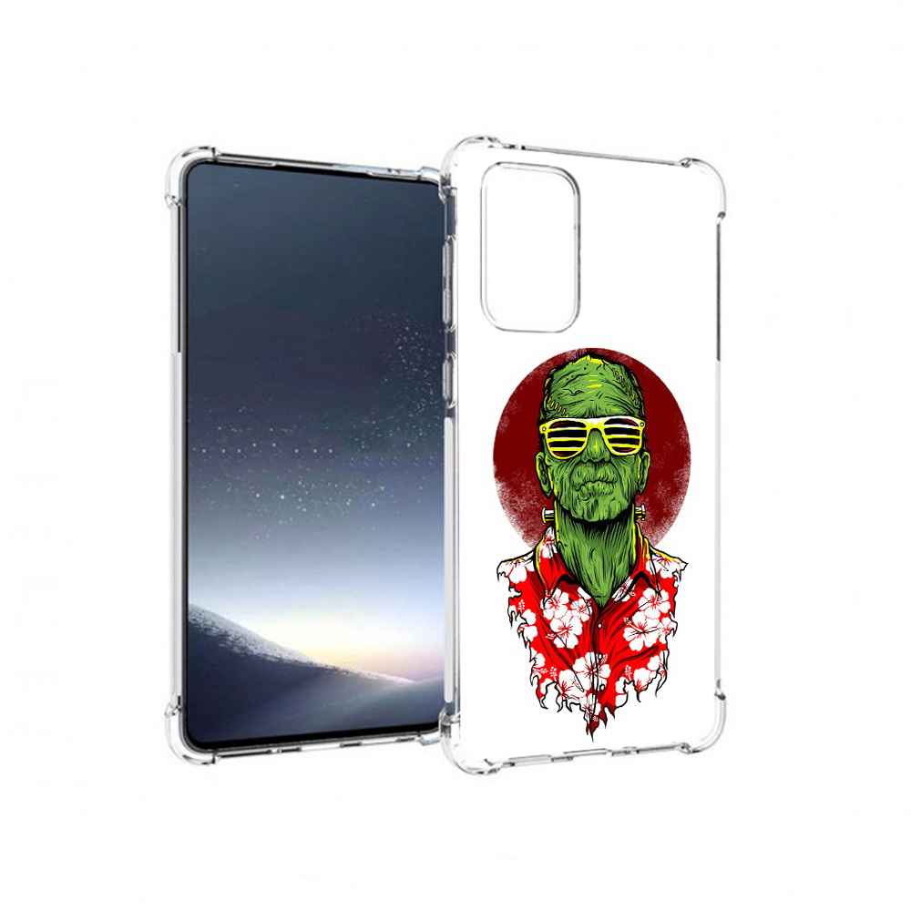

Чехол MyPads Tocco для Samsung Galaxy A73 крутой зеленый мужчина в очках, Прозрачный, Tocco