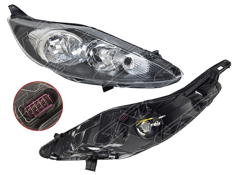 

Фара Ford Fiesta 09-12 Rh (правый) С Корректором, Черная Sat арт. ST-431-1187RMLDEM2