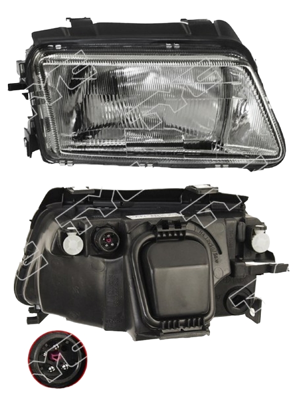 

Фара Audi A4 94-98 Rh (правый) TYC арт. TG-441-1124R