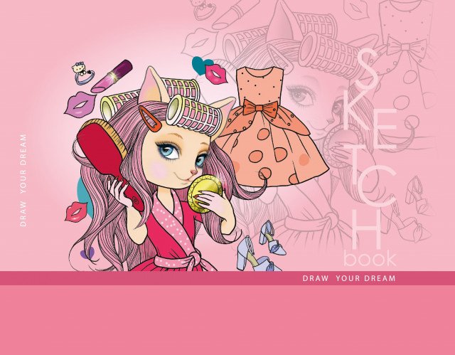 

Скетчбук Art Studio of Happiness 48 листов, 15х11 см, Fashionista , 8434 (21607)