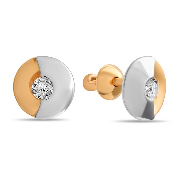 

Серьги из красного золота Санис 01-215026, фианит, 01-215026