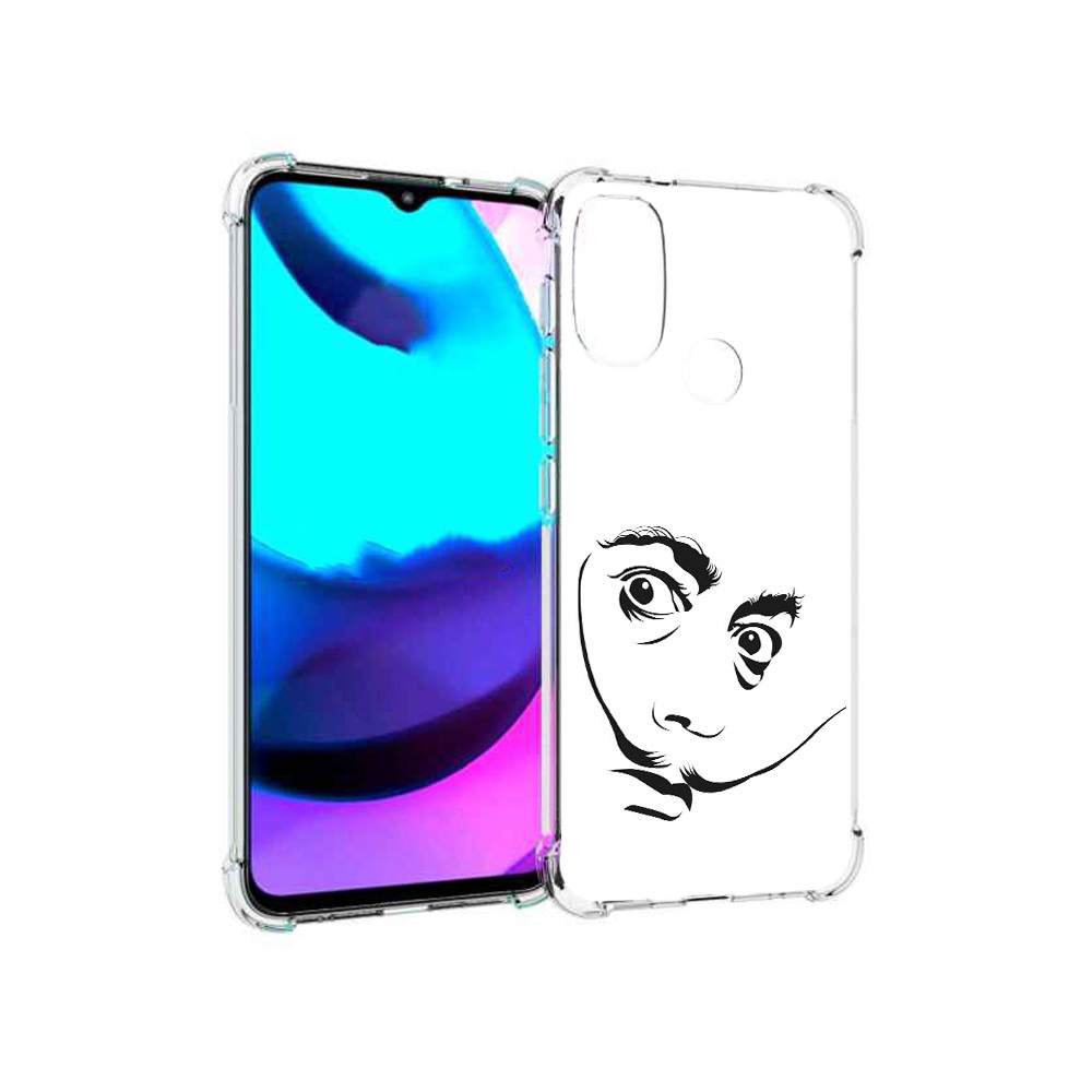 

Чехол MyPads Tocco для Motorola Moto E20 мужчина с длинными усами (PT162039.356.487), Прозрачный, Tocco