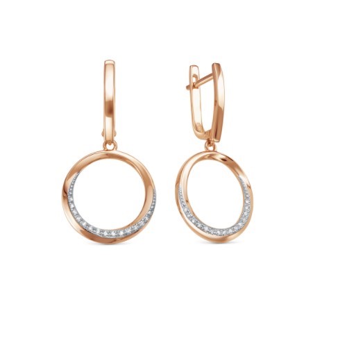 

Серьги из красного золота Vesna jewelry 2950-151-01-00, бриллиант, 2950-151-01-00