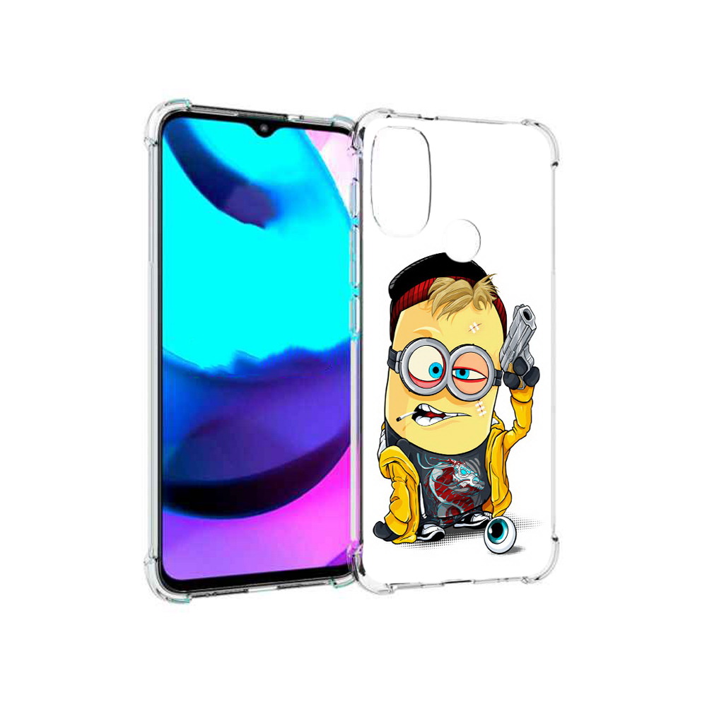 

Чехол MyPads Tocco для Motorola Moto E20 миньон бандит (PT162039.356.475), Прозрачный, Tocco
