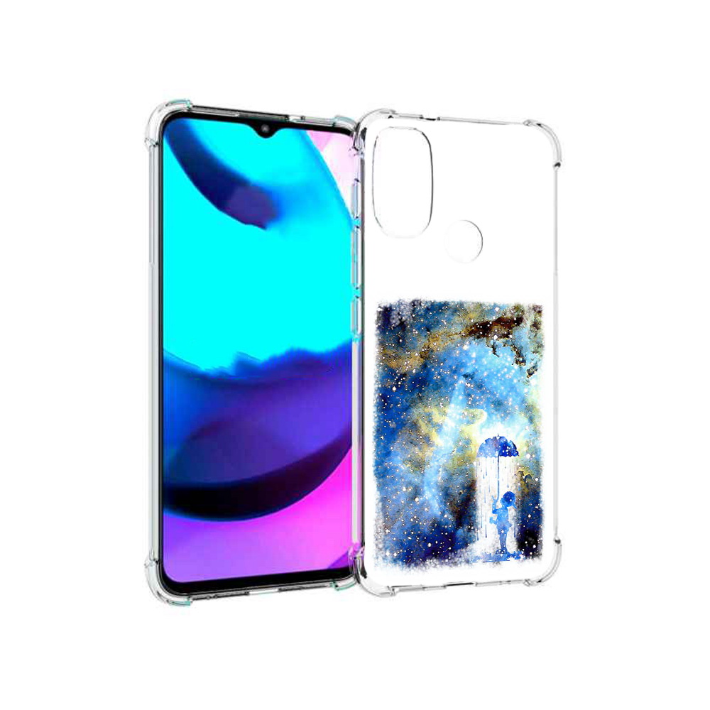 

Чехол MyPads Tocco для Motorola Moto E20 мальчик в небе (PT162039.356.455), Прозрачный, Tocco