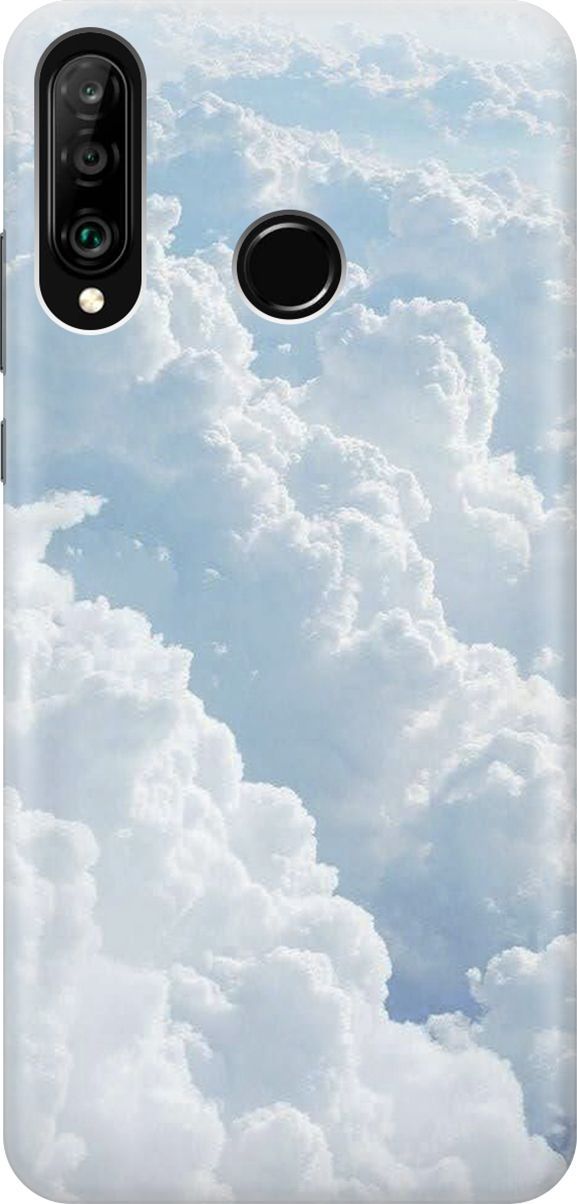 

Чехол на Honor 20 Lite/20s/Huawei P30 Lite "Кучевые облака", Белый;голубой, 5906