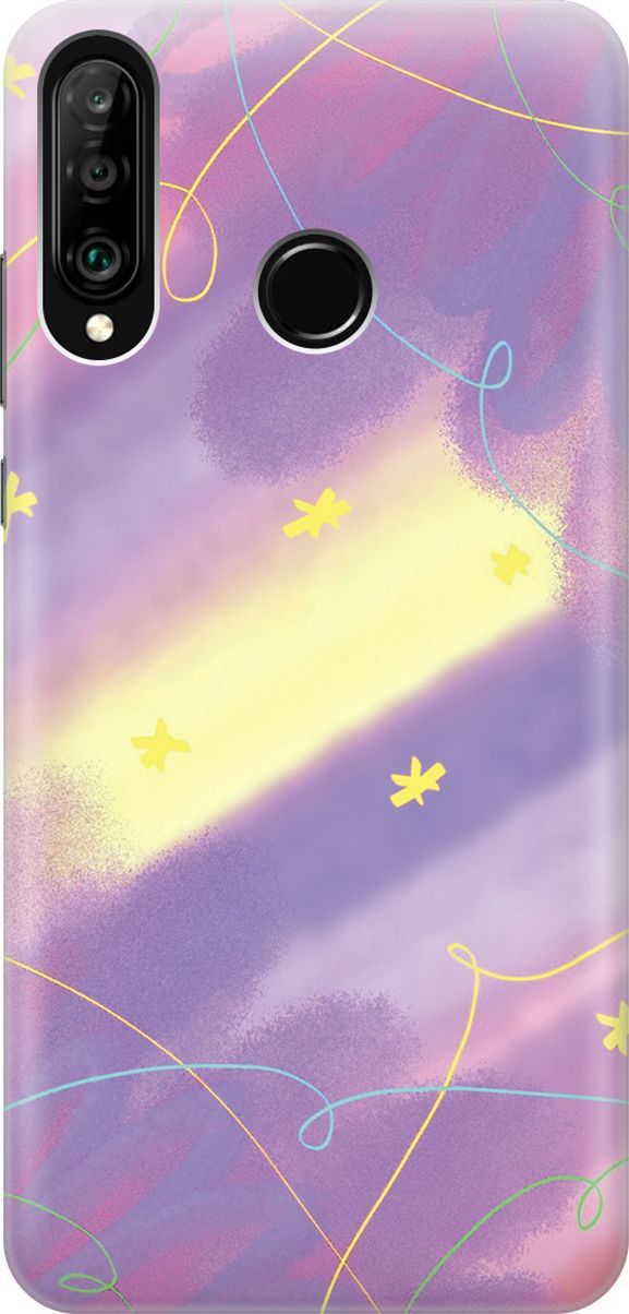 

Чехол на Honor 20 Lite/20s/Huawei P30 Lite "Сиреневые сны", Желтый;фиолетовый, 5904