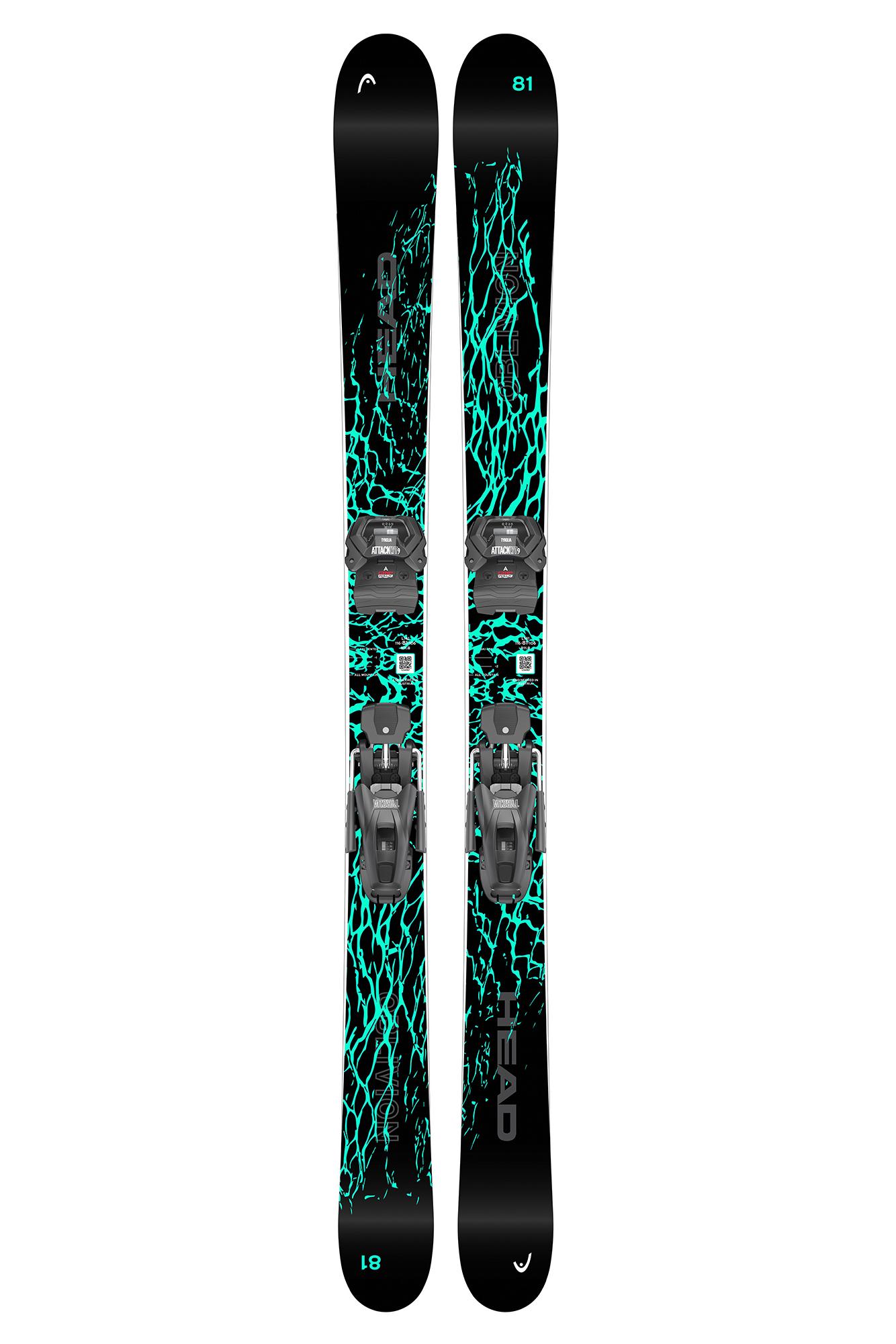 

Горные лыжи с креплениями HEAD Oblivion Jr+Attack LYT 9 GW Brake 95 [D]Black/Green(см:161), Oblivion jr+attack lyt 9 gw brake 95 [d]