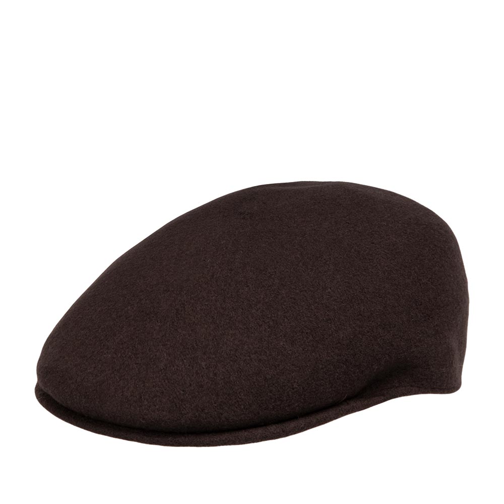 Кепка реглан унисекс Kangol K0875FA Seamless Wool 507 темно-коричневая, р.57