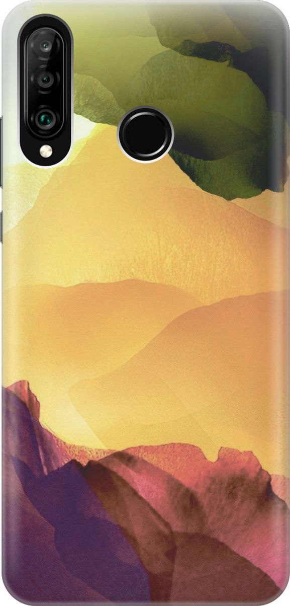 

Чехол на Honor 20 Lite/20s/Huawei P30 Lite "Разноцветный гербарий", Желтый;зеленый, 6176