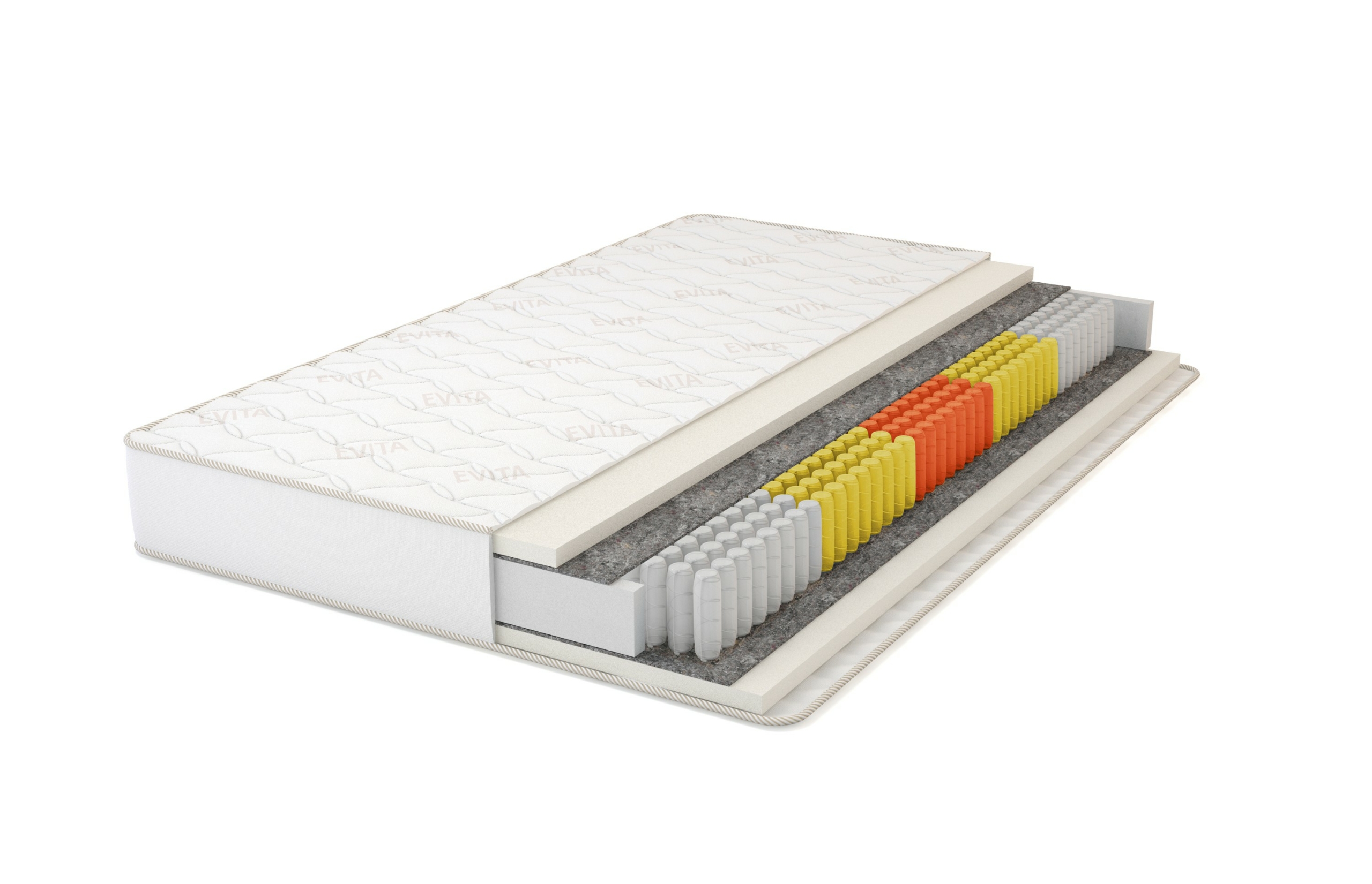 

Матрас Evita Eco Plus EVS1000 90x195, Белый, Eco Plus EVS1000