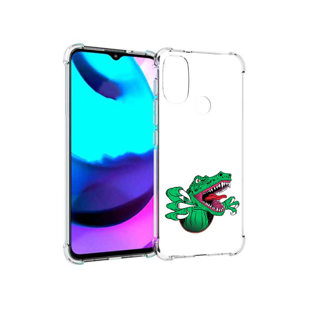 

Чехол MyPads Tocco для Motorola Moto E20 крокодил (PT162039.356.417), Прозрачный, Tocco