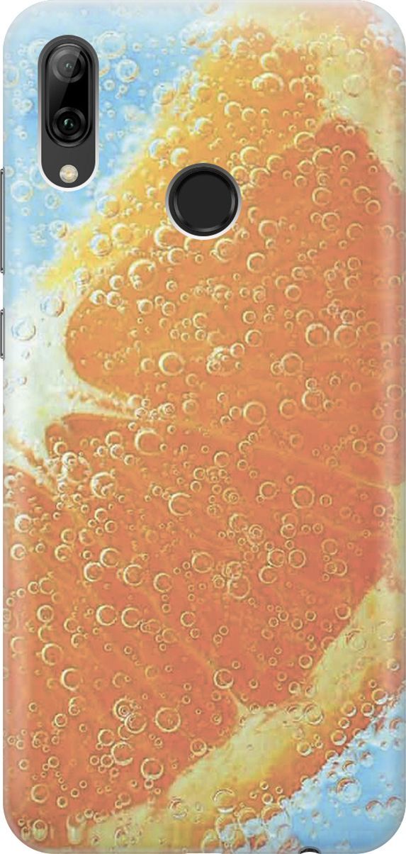 

Чехол на Honor 10 Lite/Huawei P Smart (2019) "Долька апельсина", Голубой;оранжевый, 5887