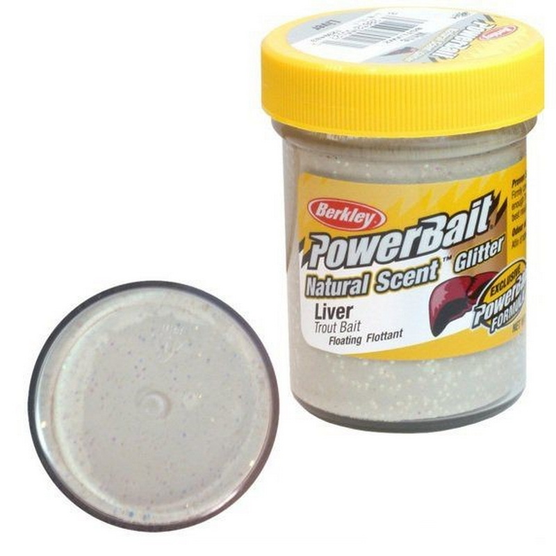 

Паста форелевая Berkley PowerBait NATURAL SCENT Glitter TROUT BAIT 50gr LIVER - WHITE, Белый, PowerBait Natural Scent Glitter Trout Bait Liver White