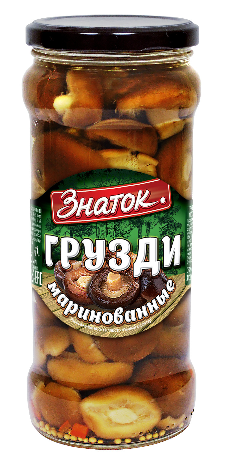 

Грузди Знаток маринованные 280 г