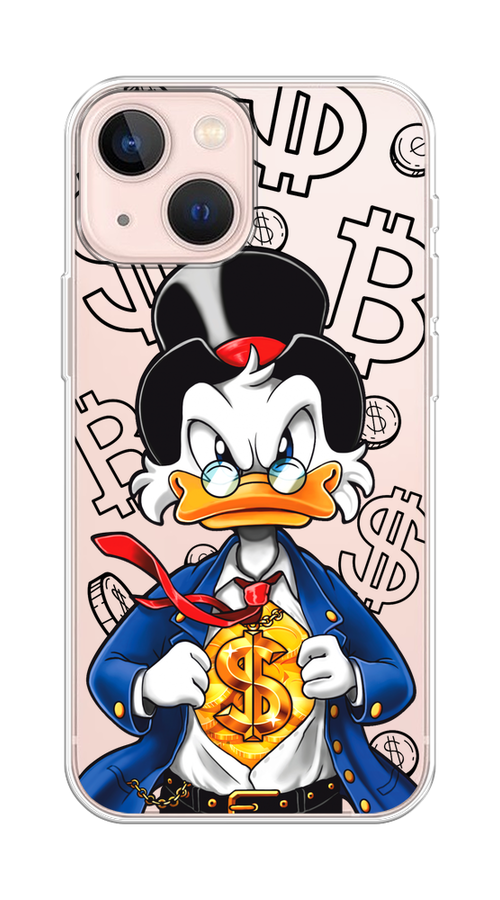 

Чехол на Apple iPhone 13 mini "Scrooge Goldman", Черный;белый;синий, 14150-1